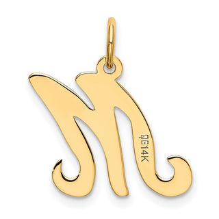 14k Yellow Gold Initial M Charm YC248M