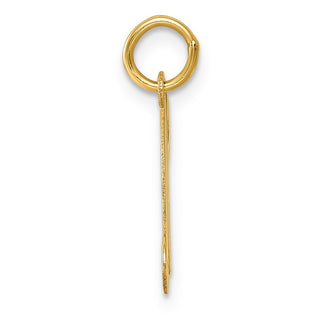 14k Yellow Gold Initial N Charm YC248N