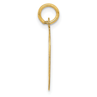 14k Yellow Gold Initial O Charm YC248O