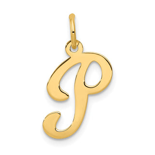 14k Yellow Gold Initial P Charm YC248P