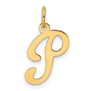 14k Yellow Gold Initial P Charm YC248P