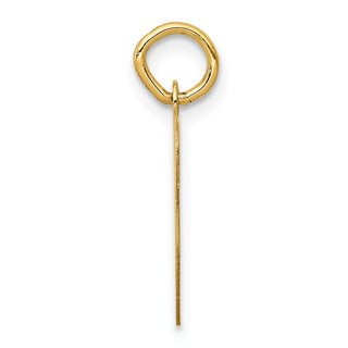 14k Yellow Gold Initial V Charm YC248V
