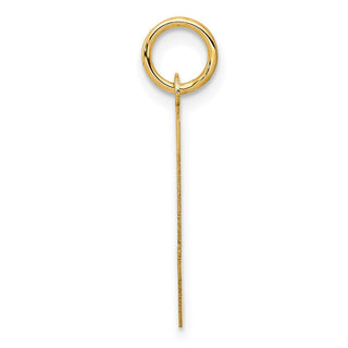 14k Yellow Gold Initial Y Charm