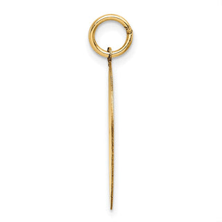 14k Yellow Gold Solid Polished Smiley Face Charm