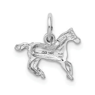 14k White Gold Horse Charm YC325