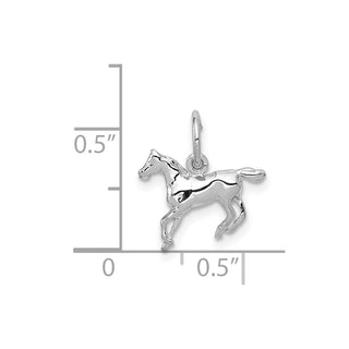 14k White Gold Horse Charm YC325