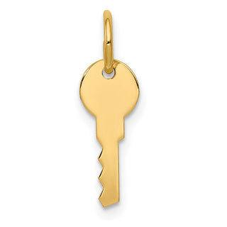 14k Yellow Gold Polished Key Charm YC453