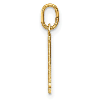 14k Yellow Gold Diamond-Cut 21 Pendant
