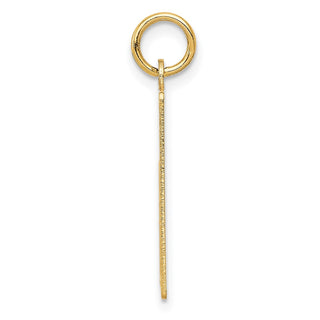 14k Yellow Gold Wednesday The First Day Calendar Pendant