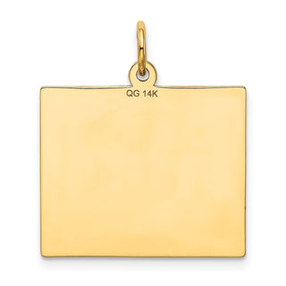 14k Yellow Gold Thursday The First Day Calendar Pendant