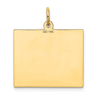 14k Yellow Gold Thursday The First Day Calendar Pendant
