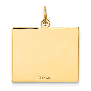 14k Yellow Gold Friday The First Day Calendar Pendant