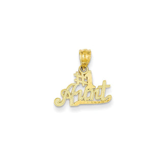 14k Yellow Gold #1 Aunt Pendant