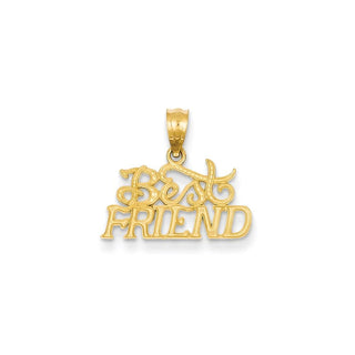 14k Yellow Gold BEST FRIEND Pendant