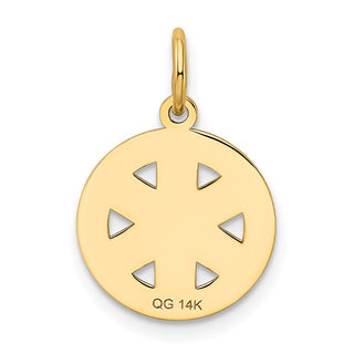 14k Yellow Gold Small Paramedic Medical Charm