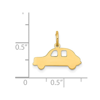 14k Yellow Gold Compact Car Charm
