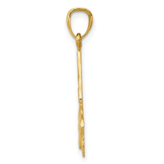 14k Yellow Gold Hummingbird Pendant YC597