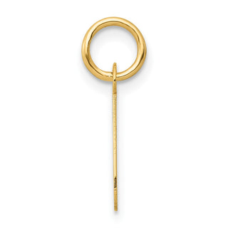 14k Yellow Gold Small Slanted Block Initial J Charm