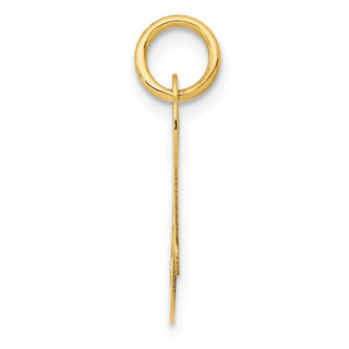 14k Yellow Gold Small Fancy Script Initial A Charm