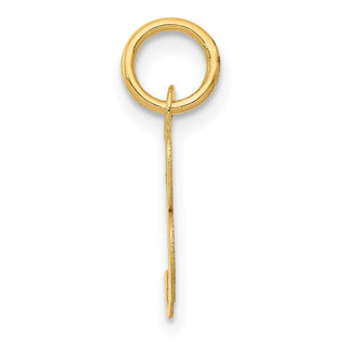 14k Yellow Gold Small Fancy Script Initial B Charm