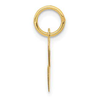 14k Yellow Gold Small Fancy Script Initial C Charm