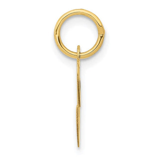 14k Yellow Gold Small Fancy Script Initial C Charm