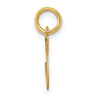 14k Yellow Gold Small Fancy Script Initial C Charm