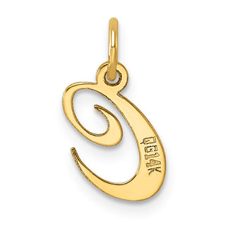 14k Yellow Gold Small Fancy Script Initial C Charm