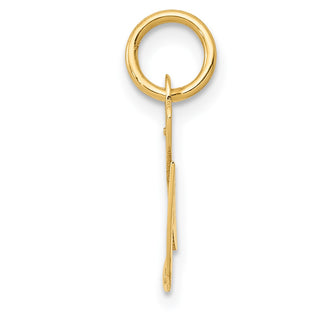 14k Yellow Gold Small Fancy Script Initial G Charm