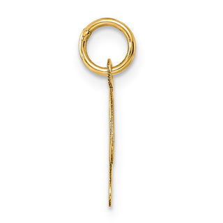 14k Yellow Gold Small Fancy Script Initial P Charm