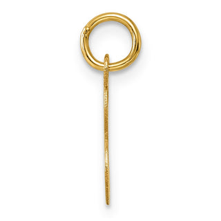 14k Yellow Gold Small Fancy Script Initial S Charm