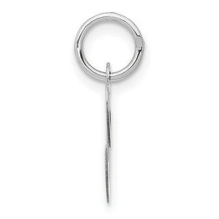 14K White Gold Small Fancy Script Initial C Charm