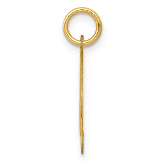 14k Yellow Gold Medium Fancy Script Initial B Charm