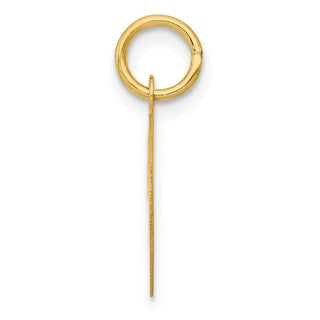 14k Yellow Gold Medium Fancy Script Initial D Charm