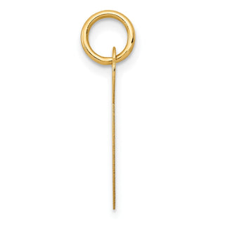 14k Yellow Gold Medium Fancy Script Initial G Charm