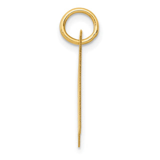 14k Yellow Gold Medium Fancy Script Initial H Charm