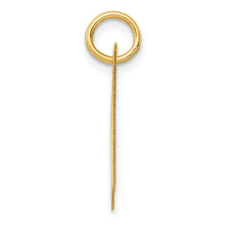 14k Yellow Gold Medium Fancy Script Initial H Charm