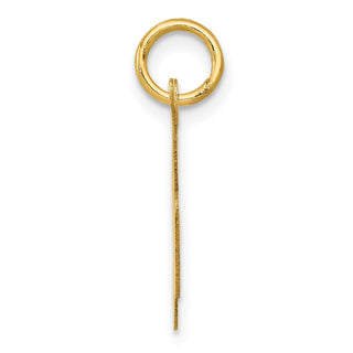 14k Yellow Gold Medium Fancy Script Initial K Charm