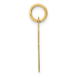 14k Yellow Gold Medium Fancy Script Initial P Charm