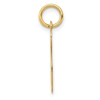 14k Yellow Gold Medium Fancy Script Initial S Charm