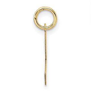 14k Yellow Gold Medium Fancy Script Initial Z Charm