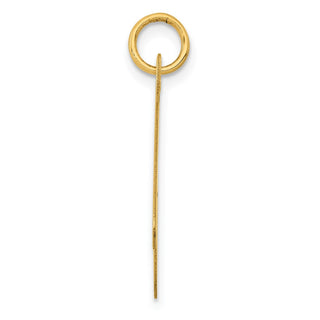 14k Yellow Gold Large Fancy Script Initial A Charm