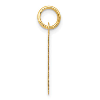 14k Yellow Gold Large Fancy Script Initial H Charm