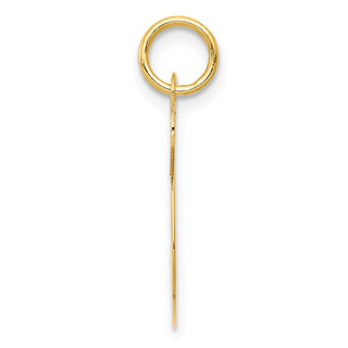14k Yellow Gold Large Fancy Script Initial S Charm