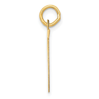 14k Yellow Gold Large Fancy Script Initial T Charm