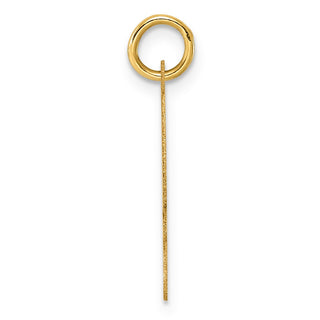 14k Yellow Gold Large Fancy Script Initial Y Charm
