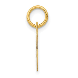 14k Yellow Gold Small Script Initial B Charm