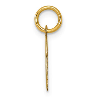 14k Yellow Gold Small Script Initial B Charm