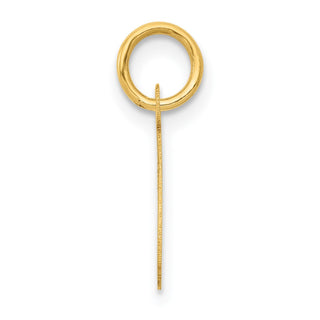 14k Yellow Gold Small Script Initial C Charm