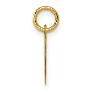 14k Yellow Gold Small Script Initial C Charm